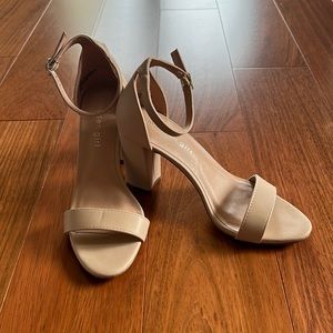 Nude  Madden girl Beella ankle strap sandals